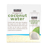 Kirkland Signature Organic Coconut Water No Sugar 9x1L, imported from the UK