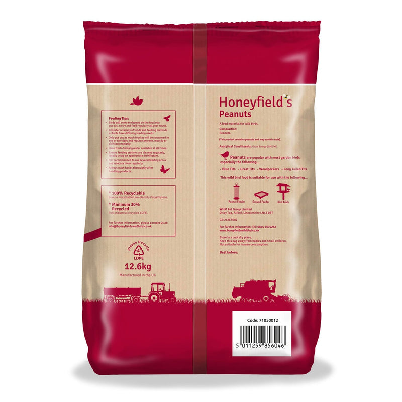 Honeyfield's wild bird peanuts 12.6kg, UK version