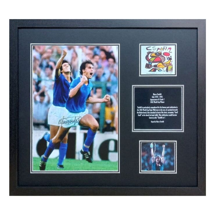 Allstarsignings Marco Tardelli signed framed photograph 16x12 inch, UK version