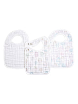 Next aden + anais Pink Cotton Muslin Snap Bibs 3 Pack- Buy online at McGrocer