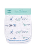 aden + anais pink cotton muslin snap bibs 3 pack, UK version