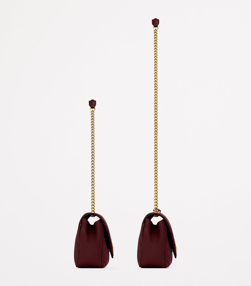 Saint Laurent small Loulou shoulder bag in padded matelassé leather, imported from the UK