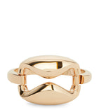 Max Mara oversized geometric bracelet in bronze, UK version