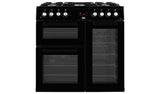 Beko dual fuel range cooker black 90cm - British product