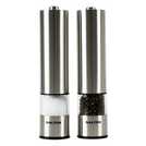 Salter electronic salt and pepper mill set in silver (British brand)
