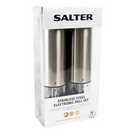 Salter electronic salt and pepper mill set in silver (British brand)