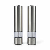 Salter electronic salt and pepper mill set in silver (British brand)