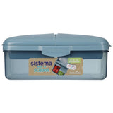 Sistema Quaddie lunch box with 275ml bottle (British brand)
