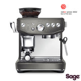 Costco UK Sage The Barista Express Impress Bean to Cup Coffee Machine in Black Stainless Steel- Buy online at McGrocer