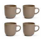 Habitat matte grey mushroom mugs set of 4, UK version