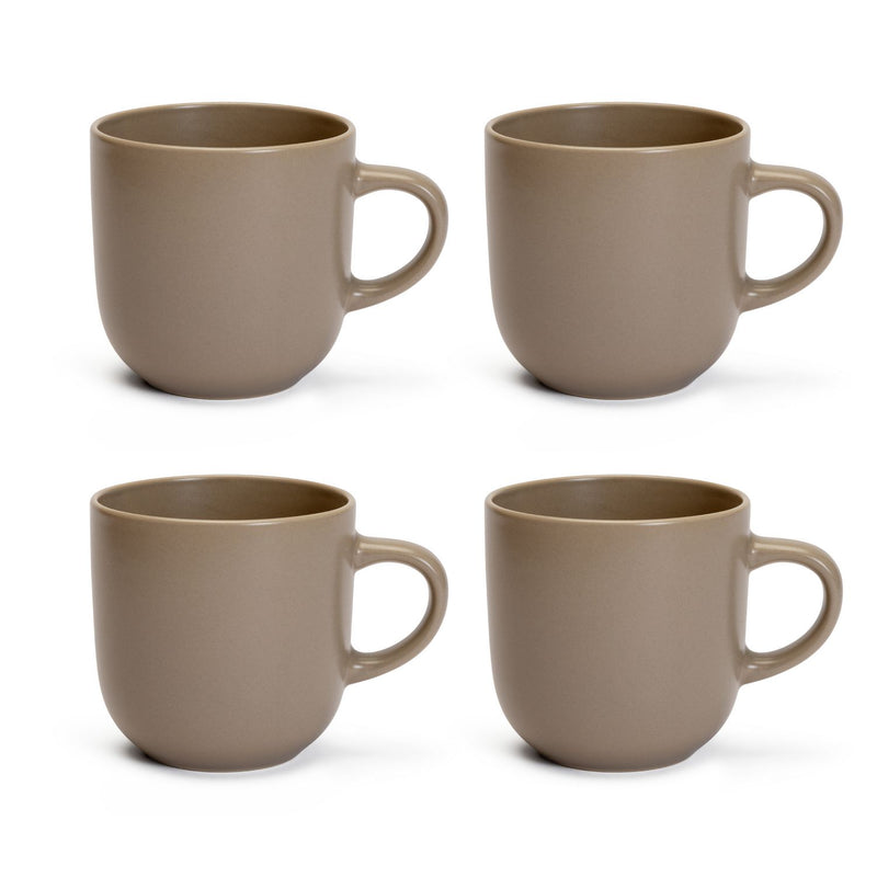 Habitat matte grey mushroom mugs set of 4, UK version