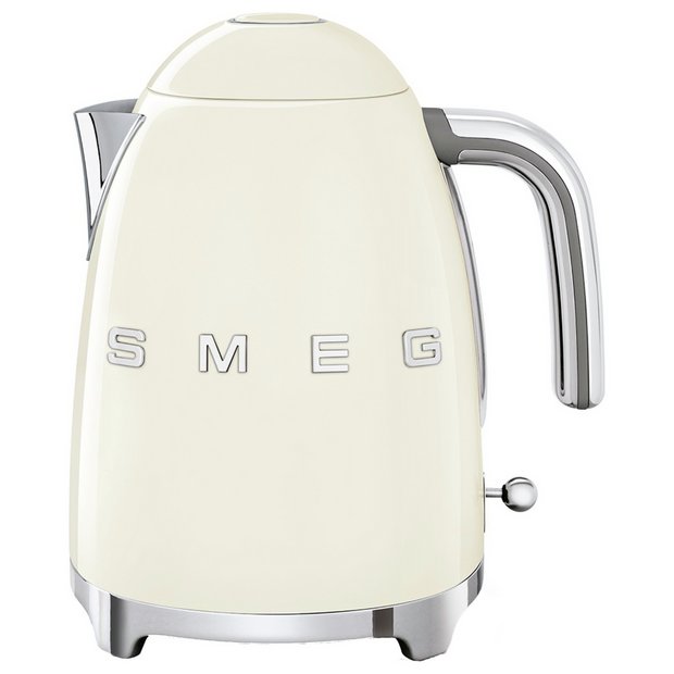Smeg 50's style retro kettle cream 1.7L (British brand)