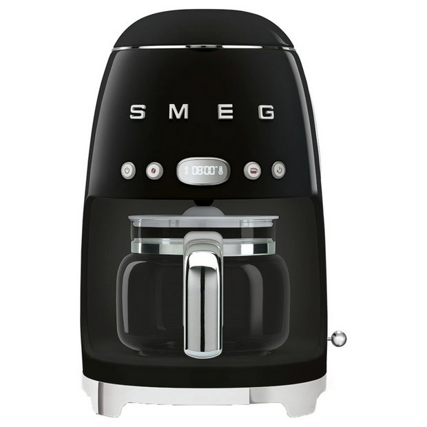 Smeg retro drip filter coffee machine black 1.4L (British brand)