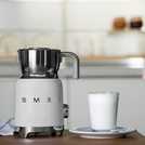 Smeg white retro milk frother 600ml (British brand)