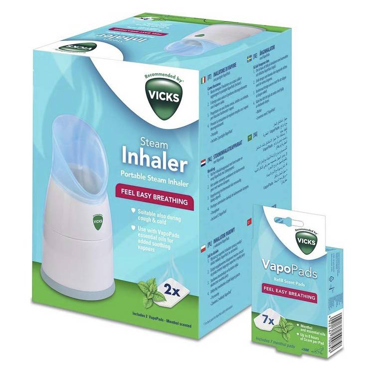 Vicks V1300 steam inhaler bundle, UK version