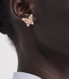 Suzanne Kalan rose gold diamond butterfly stud earrings - British product