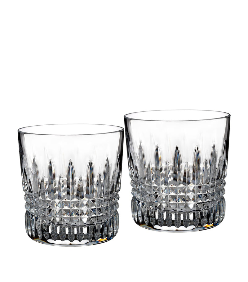 Waterford Lismore Diamond crystal tumblers set of 2, imported from the UK