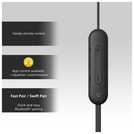 Sony WI C100 in-ear wireless headphones Black (British brand)