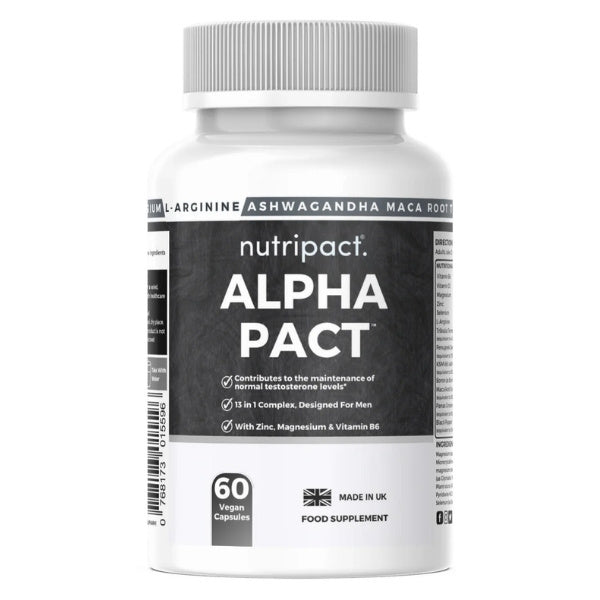 Nutripact Alpha Pact testosterone booster 60 capsules - British product
