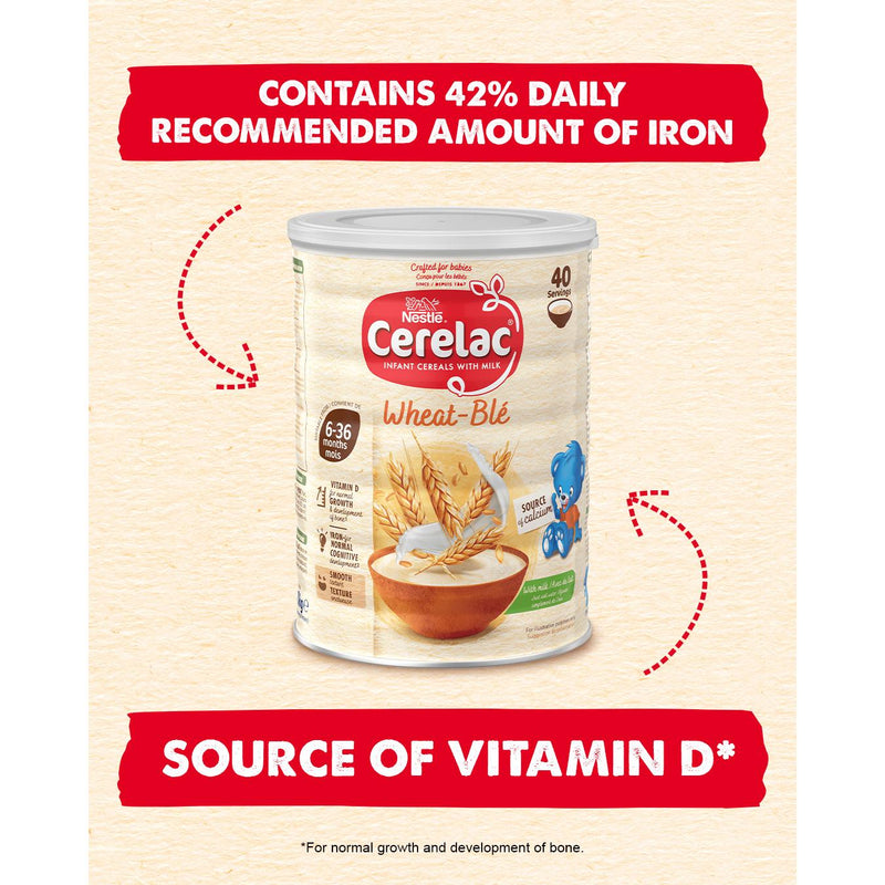 Cerelac wheat infant cereal with milk 1kg (British brand)