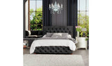 Argos LLB Luna Velvet Small Double Ottoman Storage Bedframe Black- Buy online at McGrocer