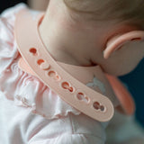Ziggle Catch It Silicone Bib Pink Bunnies One Size (British brand)