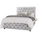 LLB Luna Velvet Kingsize Ottoman Bedframe in Silver, UK version