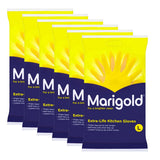 Costco UK Marigold Extra Life Kitchen Gloves 6 Pack Large- Buy online at McGrocer