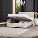 LLB Double Ottoman Bedframe in Pearl, UK version