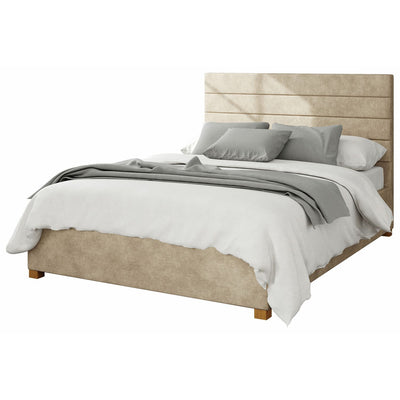 Argos Aspire Kelly Linen Superking Ottoman Bedframe Beige- Buy online at McGrocer