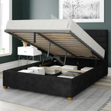 Aspire Double Ottoman Bedframe in Charcoal - British product