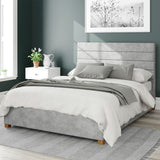 Argos Aspire Kelly Linen Ottoman Storage Bedframe Silver Double- Buy online at McGrocer