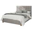 Aspire ottoman bed frame silver double - British product