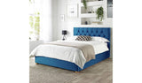 Argos CL Boutique Velvet Double Ottoman Storage Bedframe in Navy- Buy online at McGrocer