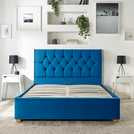 CL Boutique Double Ottoman Bedframe in Navy - British product