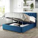 CL Boutique kingsize ottoman bedframe in navy - British product