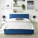 CL Boutique kingsize ottoman bedframe in navy - British product