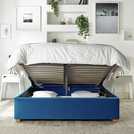 CL Boutique kingsize ottoman bedframe in navy - British product