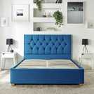 CL Boutique kingsize ottoman bedframe in navy - British product
