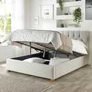 CL Boutique Velvet Kingsize Ottoman Bedframe Light Silver - British product