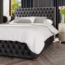 LLB kingsize ottoman bedframe in black, UK version