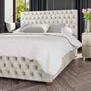 LLB Double Ottoman Bedframe in Pearl, UK version