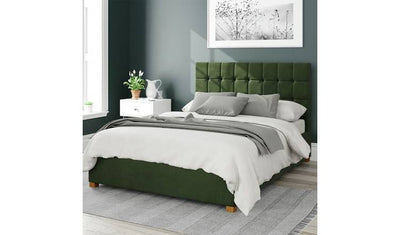 Argos Aspire Sinatra Velvet Kingsize Ottoman Bedframe Forest Green- Buy online at McGrocer