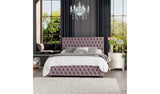 Argos LLB Seren Velvet Double Ottoman Bedframe in Blush- Buy online at McGrocer
