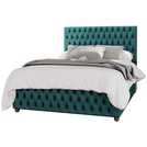 LLB Seren Velvet Double Ottoman Bedframe Emerald, UK version