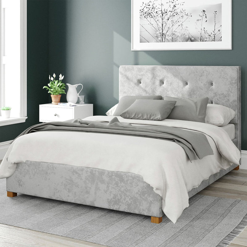 Aspire Presley Velvet Double Ottoman Bedframe - British product