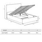 Aspire Superking Ottoman Bedframe in Ebony - British product