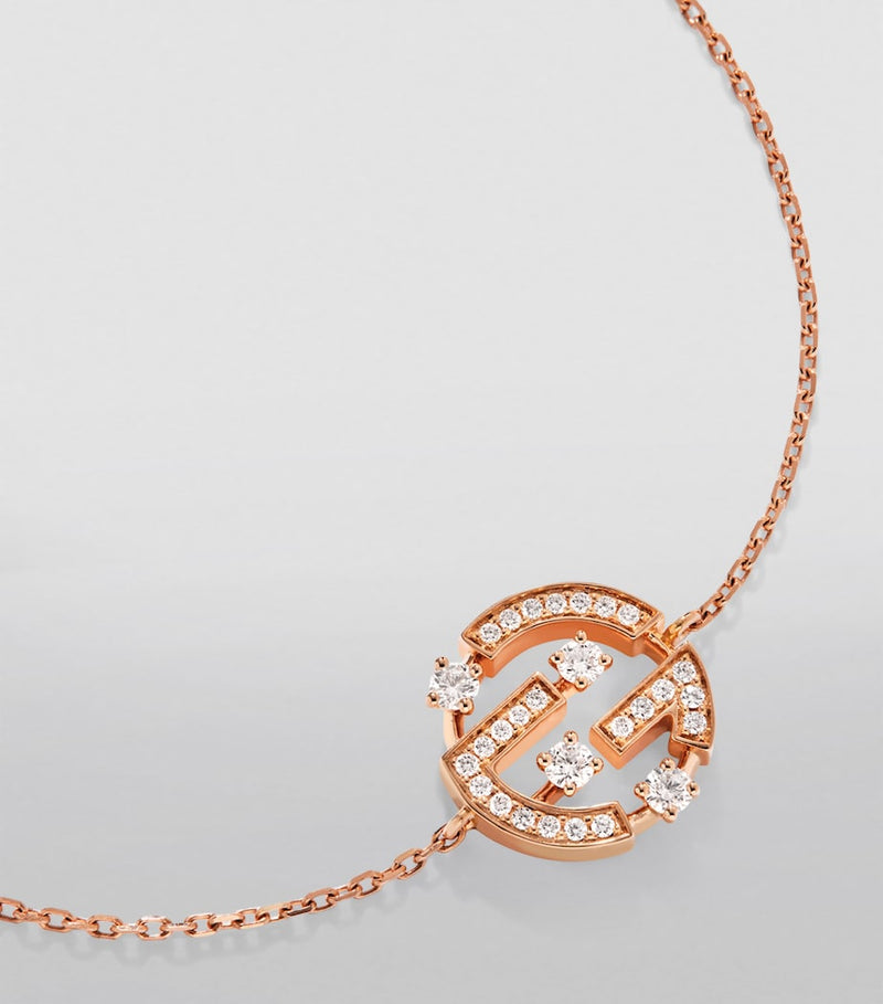 Marli New York Rose Gold Diamond Avenues Bracelet - British product