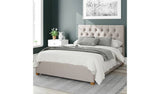 Aspire Olivier Linen Superking Ottoman Bedframe - Off White