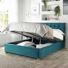 CL Boutique Velvet Kingsize Ottoman Bedframe Emerald - British product